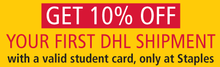 10% OFF YOUR FIRST DHL SHIPMENT
